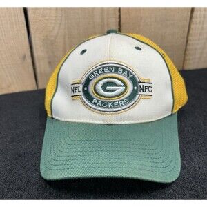 NFL Green Bay Packers NFC Snap Back Adjustable Hat/Cap Mesh Back